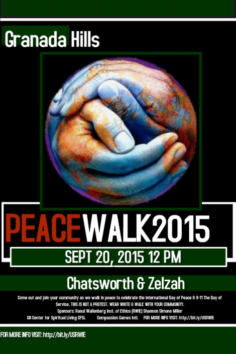 Granada Hills Peace Walk Flyer 2015